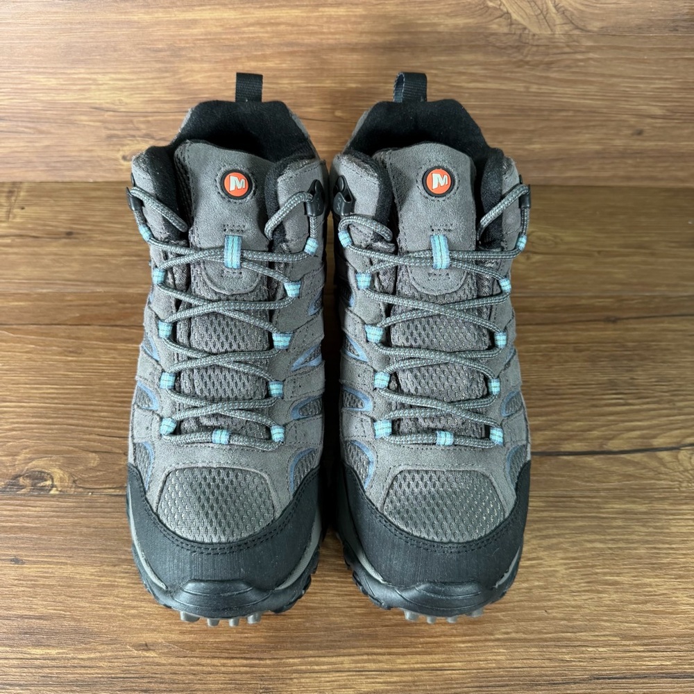 Merrell Moab 2 Mid Hiking Boots Waterproof Women’s Size 9 Lace Up Shoes Vibram - Picture 8 of 12